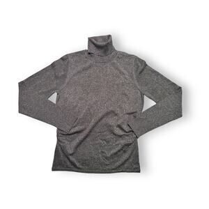Chelsea & Theodore Gray Metallic Shimmer Turtleneck Size Medium
